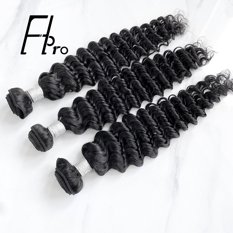 Top Grade Hair Bundles Deep Wave Raw Unprocessed Virgin Hair